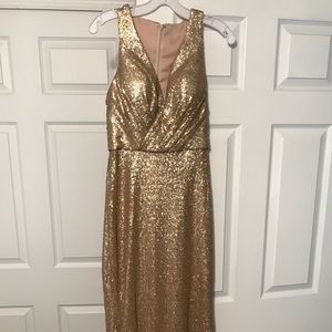 Gold dress. Size 8